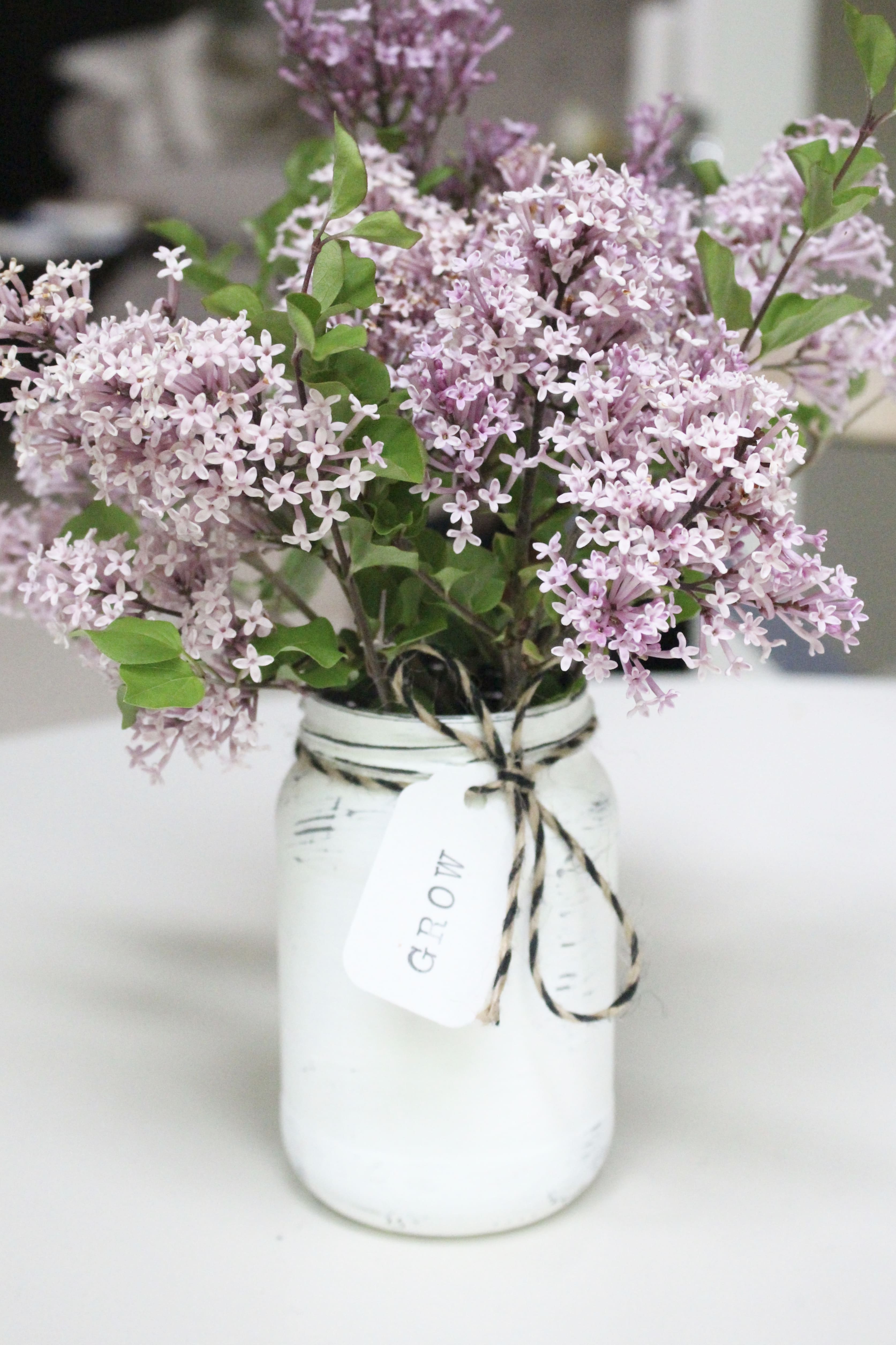Farmhouse Distressed Jars- Painted Jars- Distressing jars- recycling pantry jars- farmhouse style- flower arrangements- DIY vases- Jar vases- Create with Me Challenge