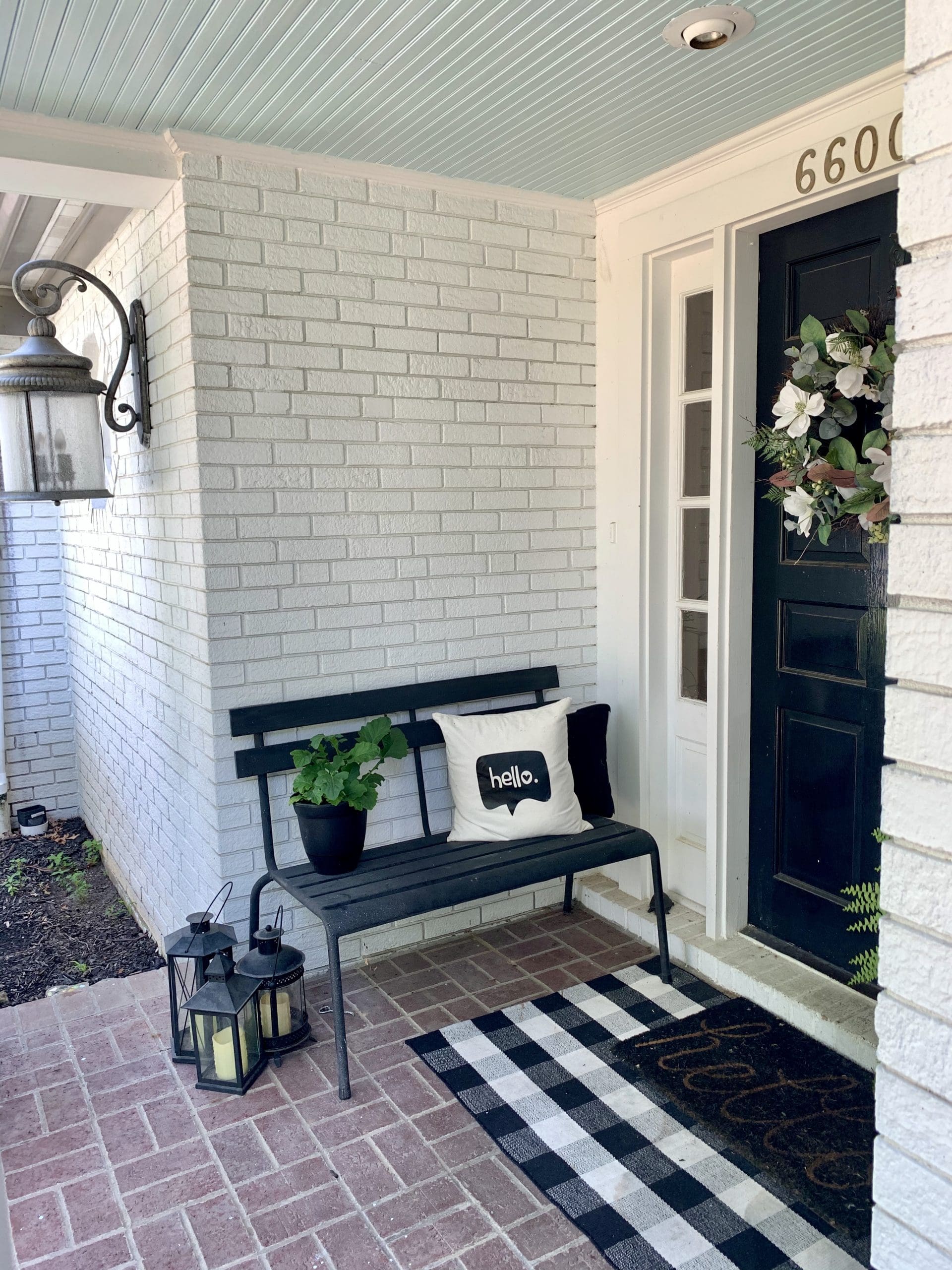 Blue Porch Ceiling- painted porch ceiling- southern porch-porch decor- summer porch