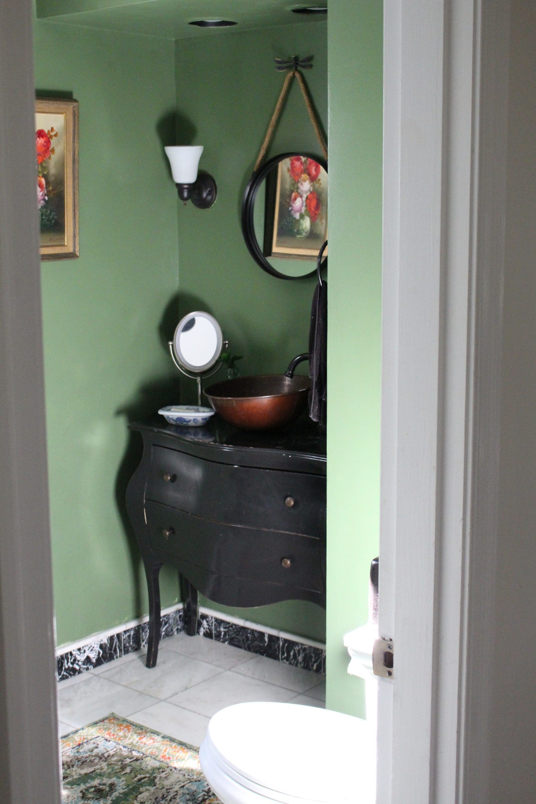 Rick Bold Powder Room~ White Cottage Home & Living