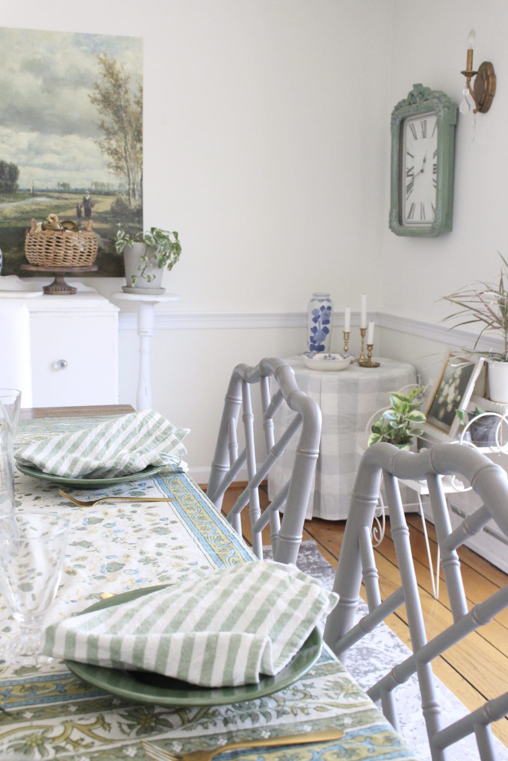 Spring Table Using Glass Cloches~ White Cottage Home & Living